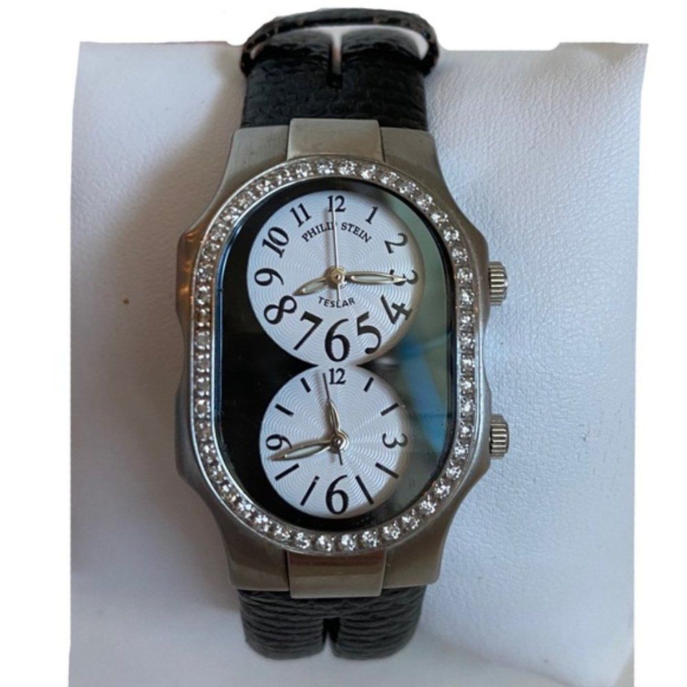 Philip Stein Diamond Teslar Watch w/extra strap